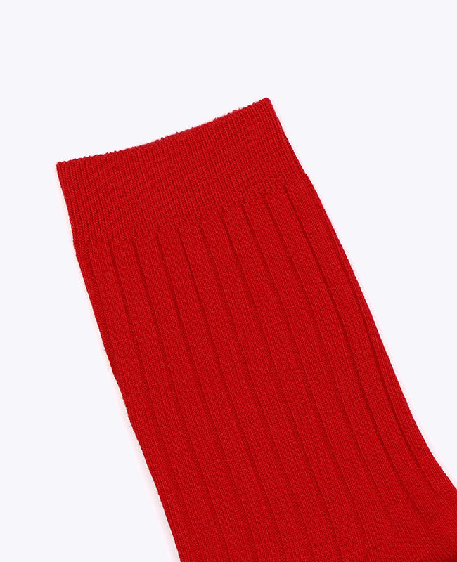 Meias Homem Vermelho n°1 em Algodão «Maurice»