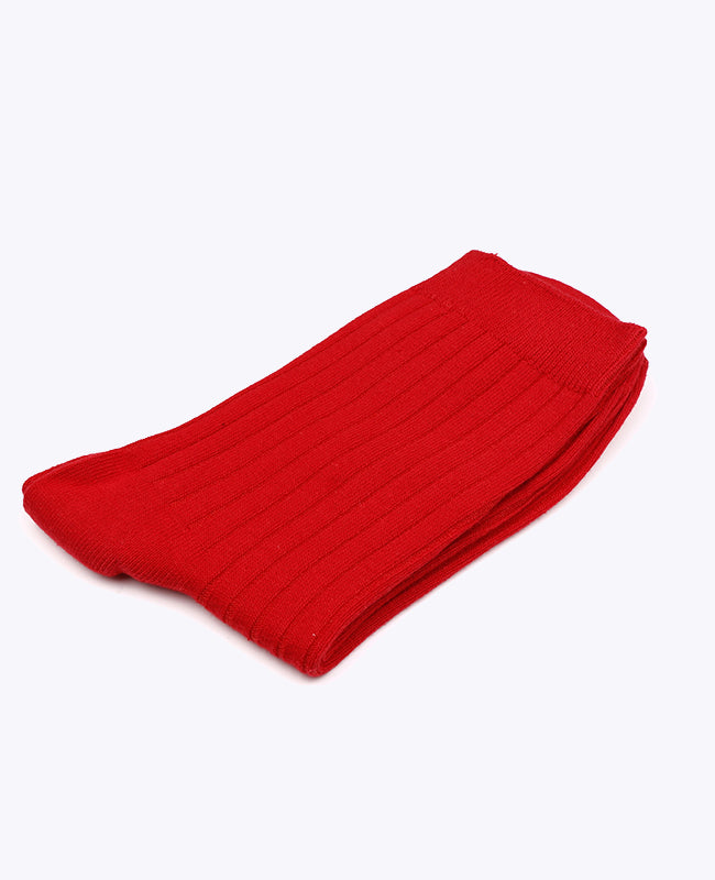 Meias Homem Vermelho n°1 em Algodão «Maurice»