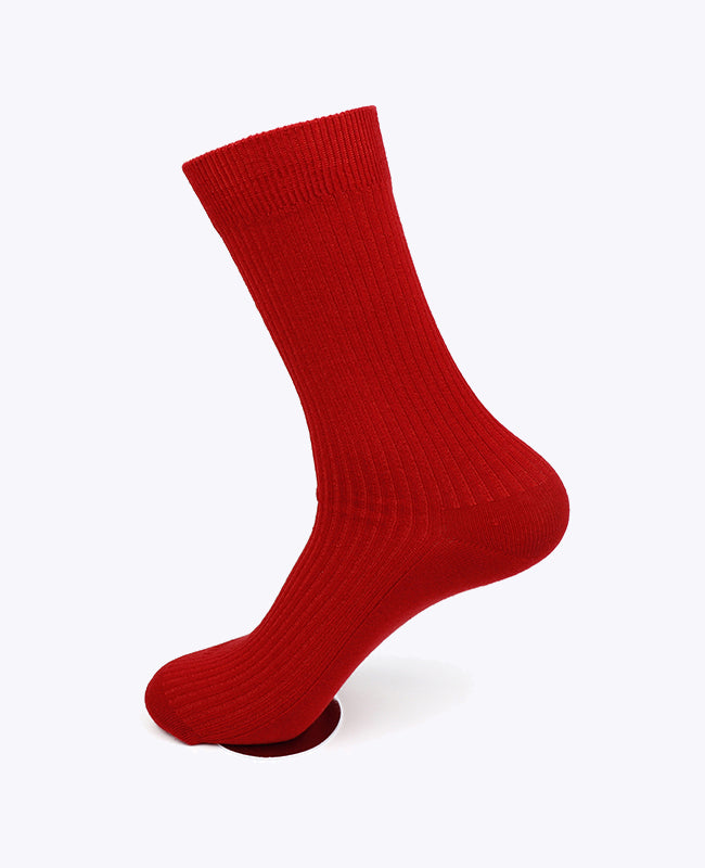 Meias Homem Vermelho n°3 em Algodão «Maurice»