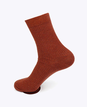 Meias Homem Terracotta n°3 em Algodão «Maurice»