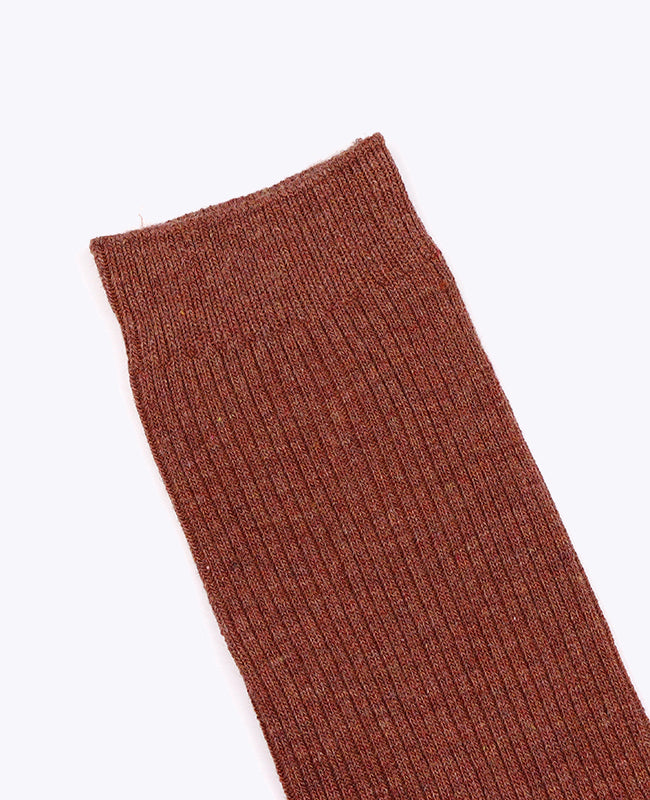 Meias Homem Terracotta n°4 em Algodão «Maurice»