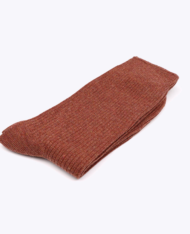 Meias Homem Terracotta n°4 em Algodão «Maurice»