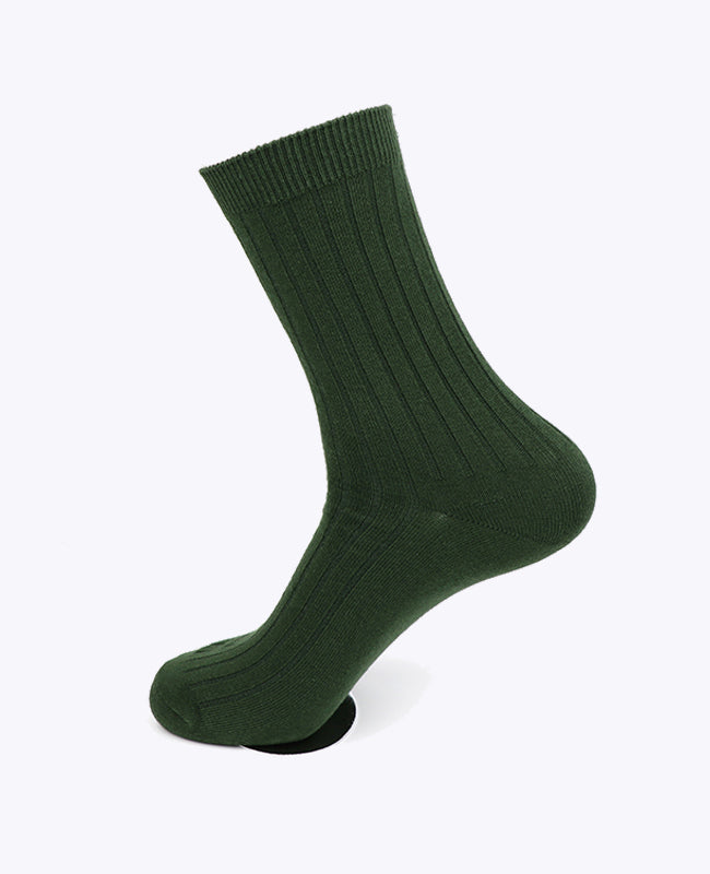Meias Homem Verde n°5 em Algodão «Maurice»