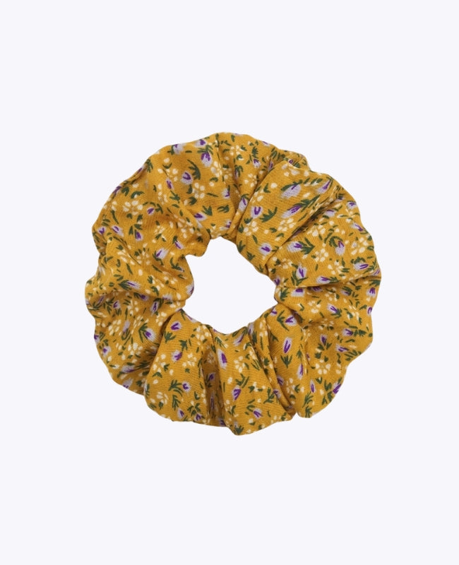 Elástico de cabelo Liberty Amarelo n°3 Mulher «Suzanne»