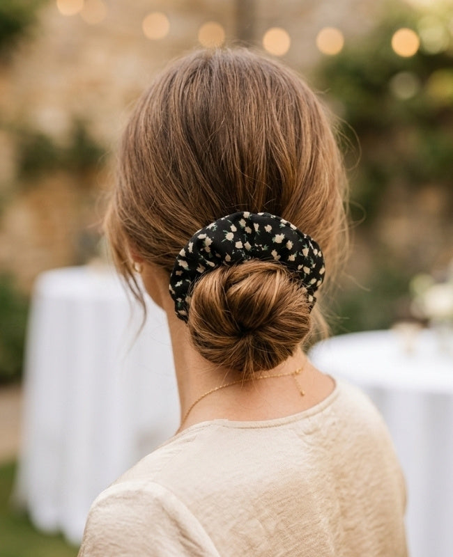 Elástico de cabelo Liberty Preto n°1 Mulher «Suzanne»