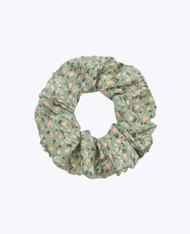 Elástico de cabelo Liberty Verde n°2 Mulher «Suzanne»