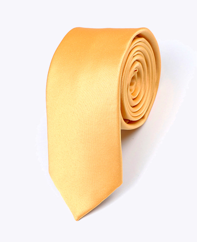 Gravata Amarelo n°1 Homem em Poliéster «Anatole»