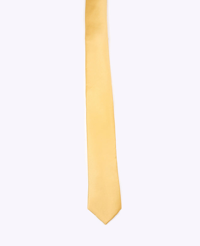 Gravata Amarelo n°1 Homem em Poliéster «Anatole»