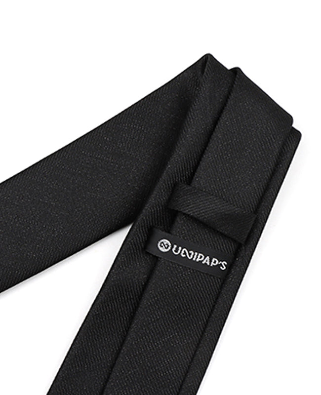 Gravata com Lantejoulas Preto n°1 Homem em Poliéster | Léonard - Unipap's