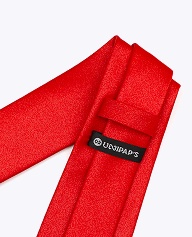 Gravata com Lantejoulas Vermelho n°1 Homem em Poliéster | Armand - Unipap's