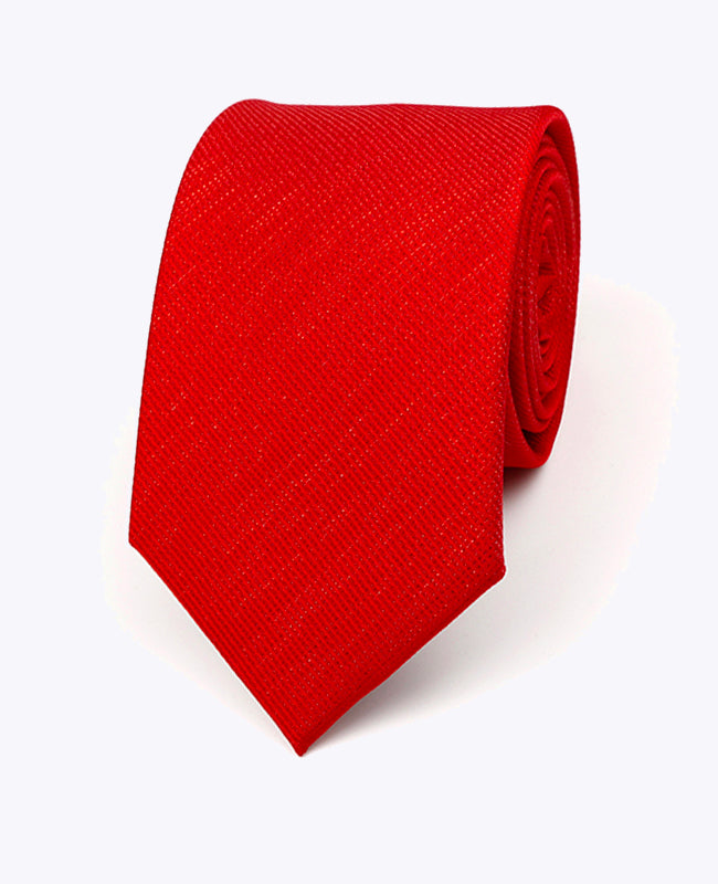 Gravata com Lantejoulas Vermelho n°1 Homem em Poliéster | Léonard - Unipap's