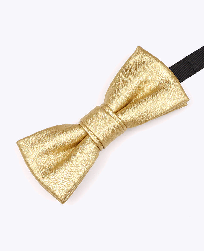 Laço Dourado Homem em Couro «Achille»