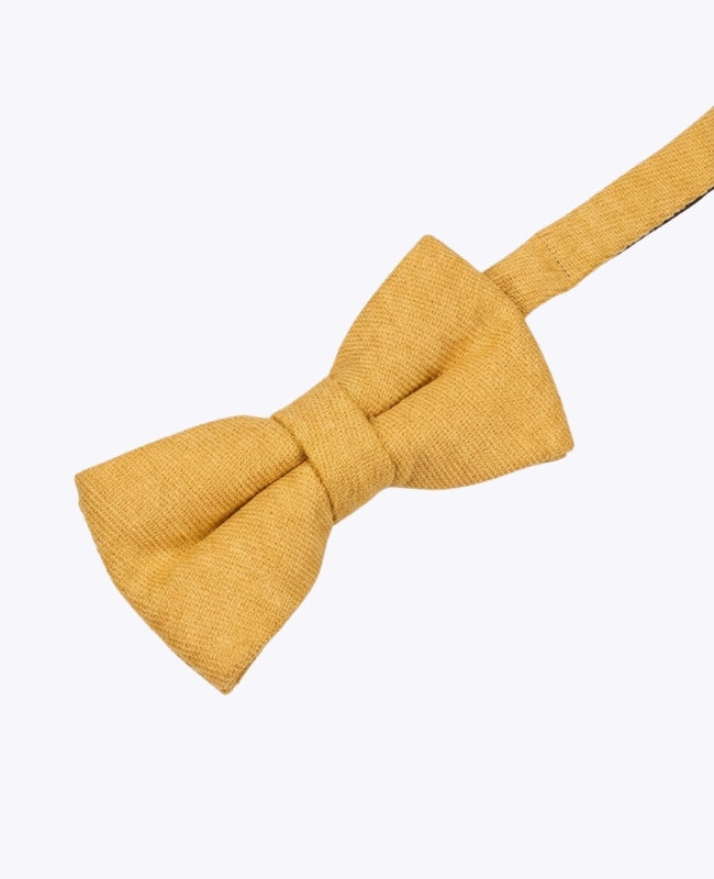 Laço Amarelo n°1 Criança Efeito Veludo «Simon»