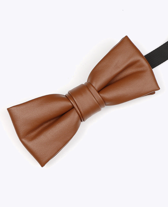 Laço Castanho n°2 Homem em Couro «Achille»
