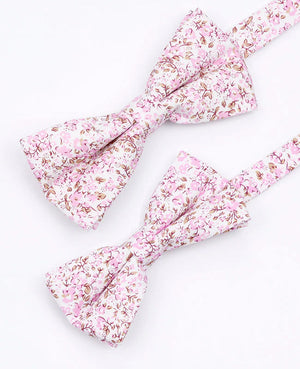 Laços Liberty Rosa n°4 Pai & Filho em Algodão «Gaspard»