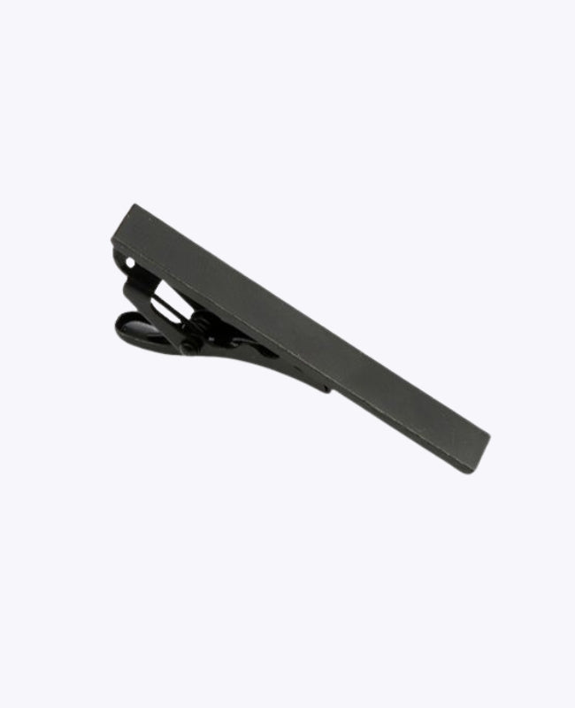 Prendedor de Gravata Preto em Metal