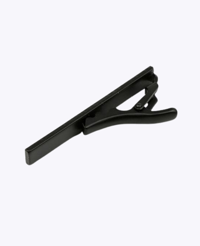 Prendedor de Gravata Preto em Metal