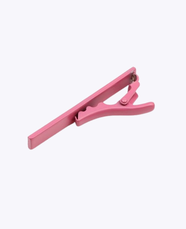 Prendedor de Gravata Rosa em Metal