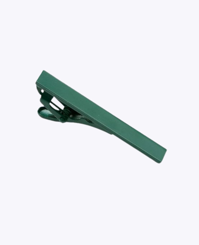 Prendedor de Gravata Verde em Metal