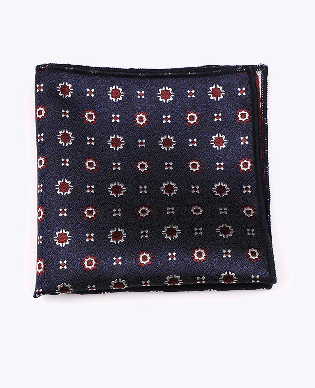 Lenço de bolso Azul n°1 Com Padrões em Poliéster «Edmond»