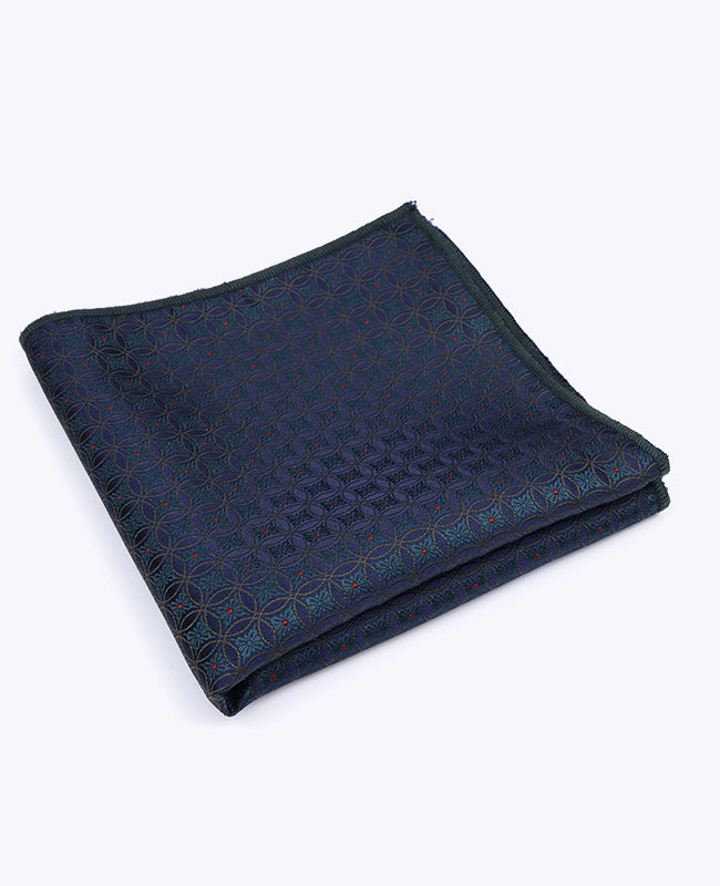 Lenço de bolso Azul n°2 Com Padrões em Poliéster «Edmond»