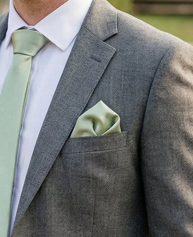 Lenço de bolso Verde n°1 em Poliéster «Anatole»