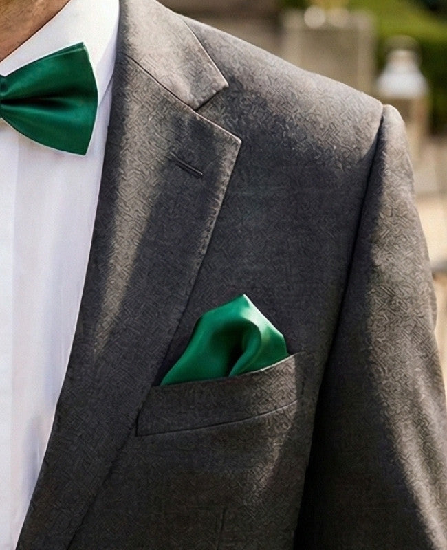 Lenço de bolso Verde n°2 em Poliéster «Jules»
