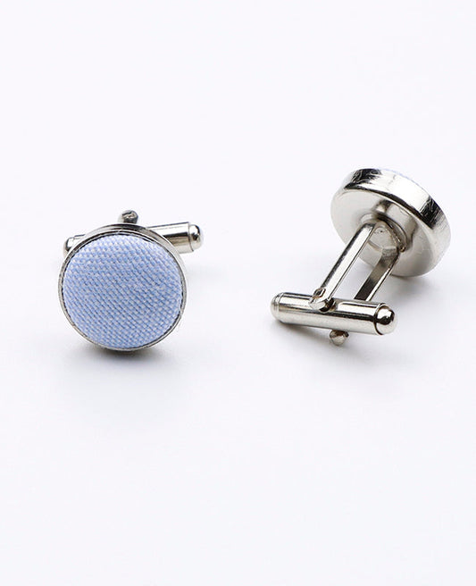 Boutons de Manchette Bleu n°3 en Coton | Edgard - Unipap's