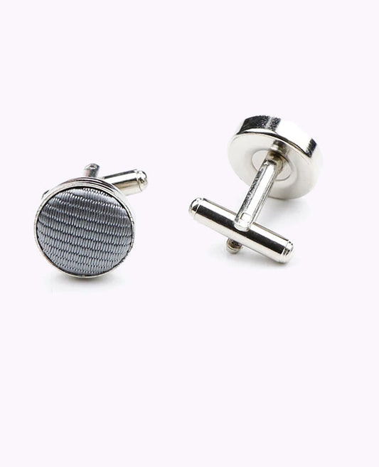 Boutons de Manchette Gris n°2 en Polyester