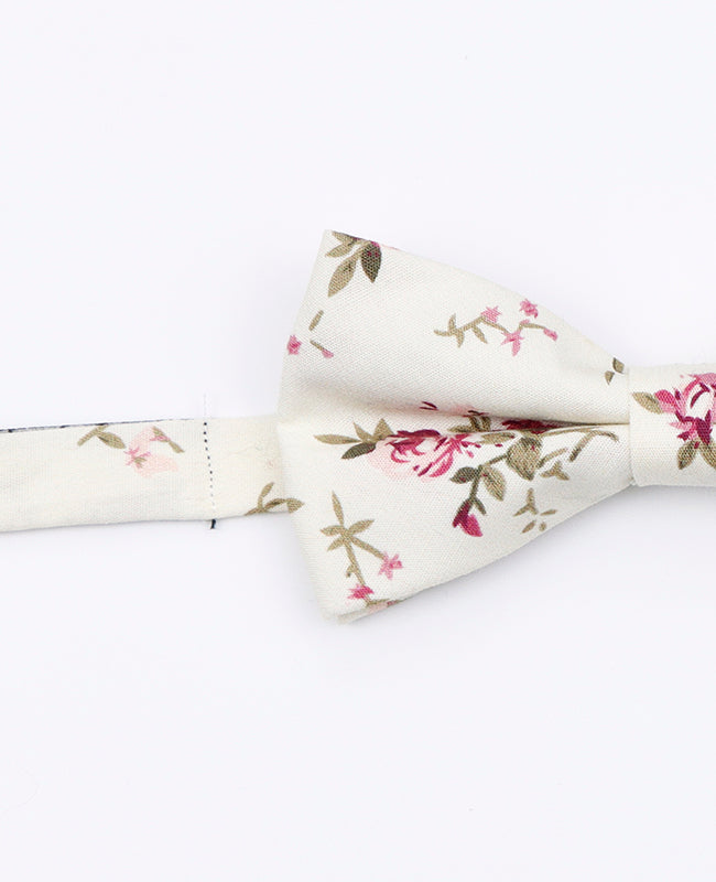 Noeud Papillon Liberty Blanc n°7 Enfant en Coton | Charles - Unipap's