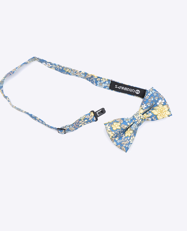 Noeud Papillon Liberty Bleu n°2 Enfant en Coton | Gaspard - Unipap's