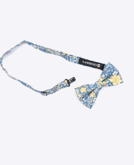 Noeud Papillon Liberty Bleu n°2 Enfant en Coton | Gaspard - Unipap's
