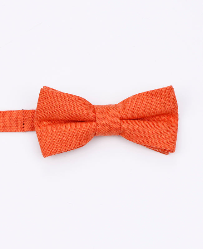 Noeud Papillon Orange n°1 Enfant en Lin | Basile - Unipap's