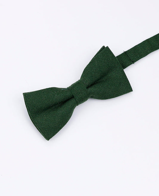 Noeud Papillon Vert n°2 Enfant en Lin | Basile - Unipap's