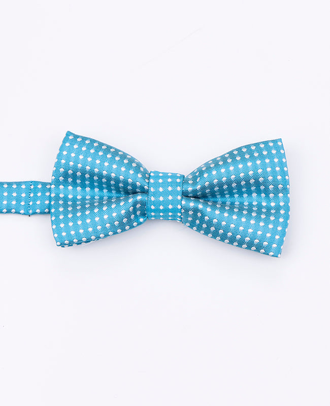 Noeud Papillon Bleu n°4 à Pois Enfant en Polyester | Louis - Unipap's