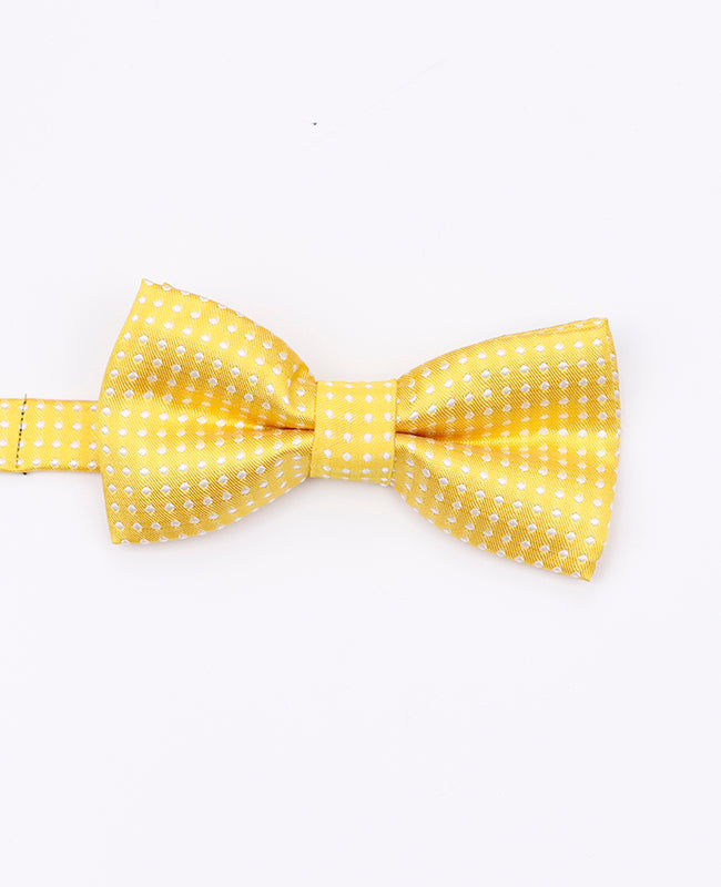 Noeud Papillon Jaune n°1 à Pois Enfant en Polyester | Louis - Unipap's