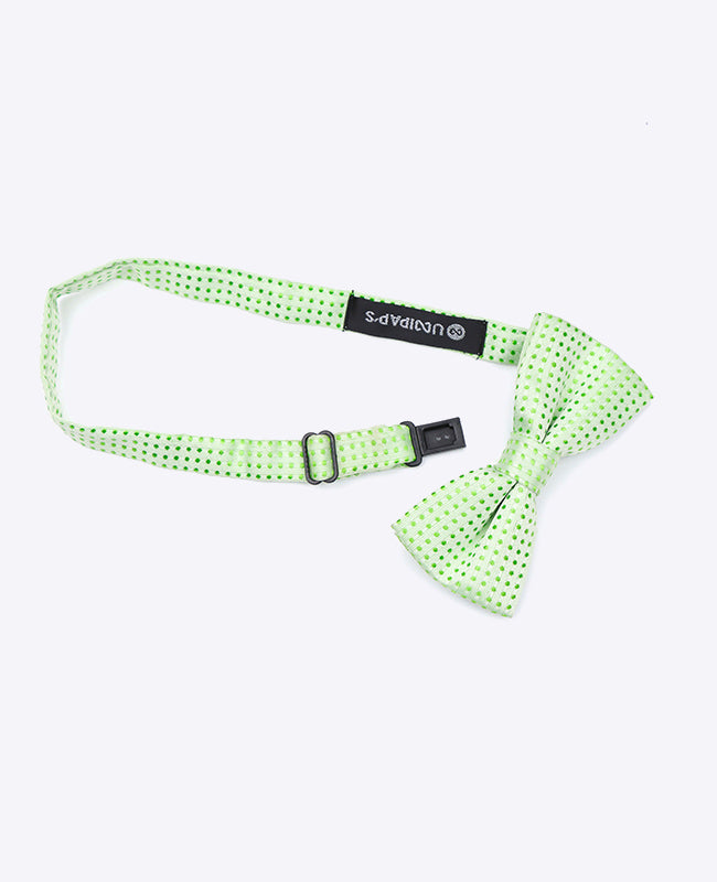 Noeud Papillon Vert n°2 à Pois Enfant en Polyester | Louis - Unipap's