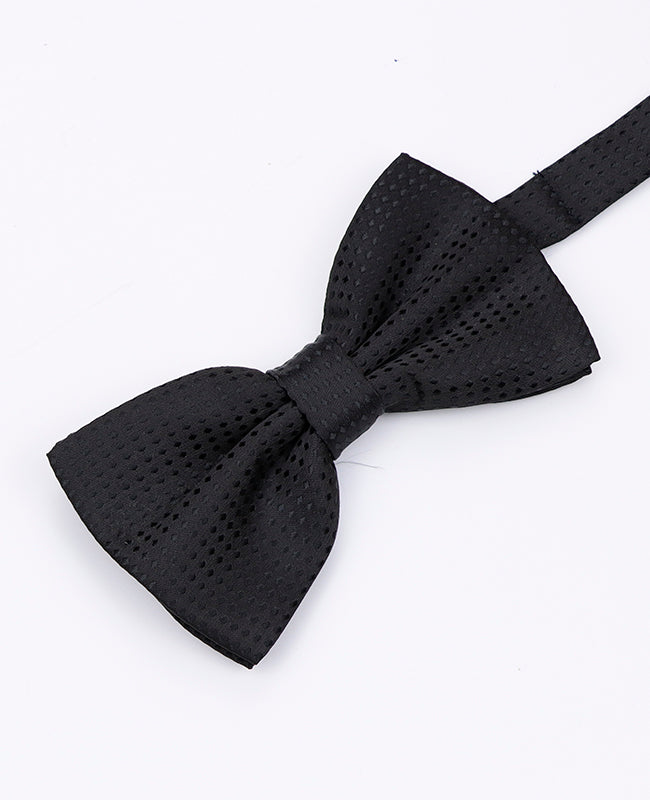 Noeud Papillon Noir n°1 à Pois Homme en Polyester | Louis - Unipap's