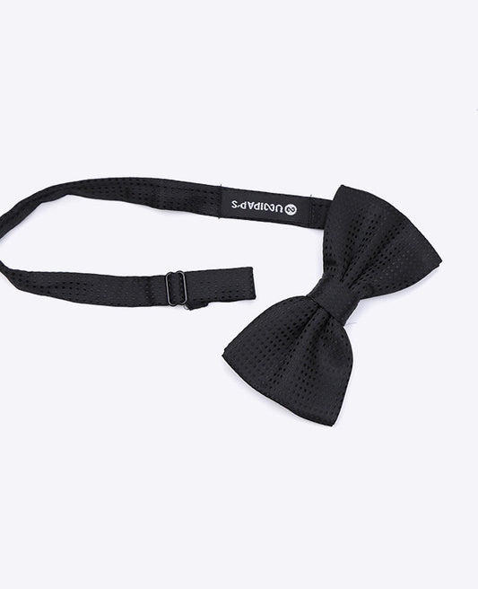 Noeud Papillon Noir n°1 à Pois Homme en Polyester | Louis - Unipap's