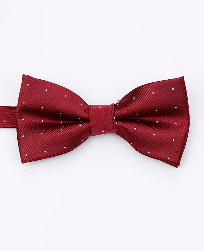 Noeud Papillon Rouge n°1 à Pois Homme en Polyester | Georges - Unipap's