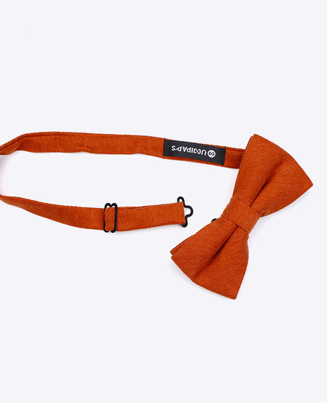 Noeud Papillon Orange n°1 Homme en Effet Velours | Simon - Unipap's