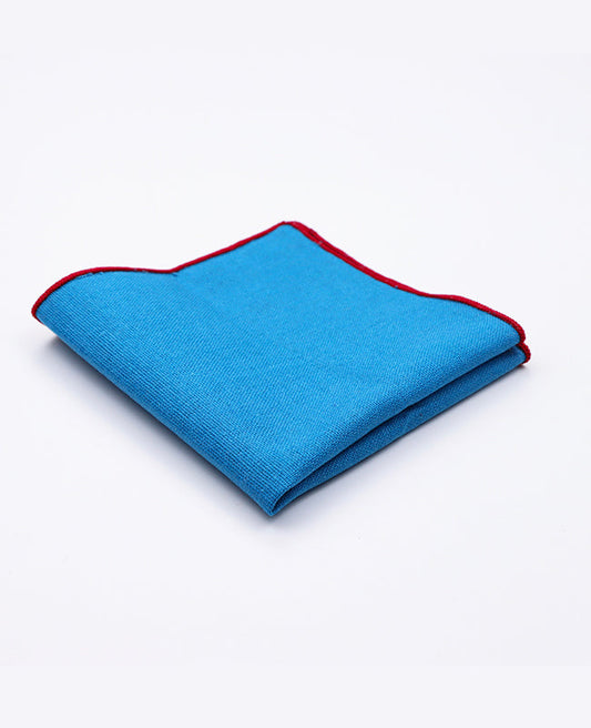 Pochette de Costume Bleu n°3 en Lin | Basile - Unipap's